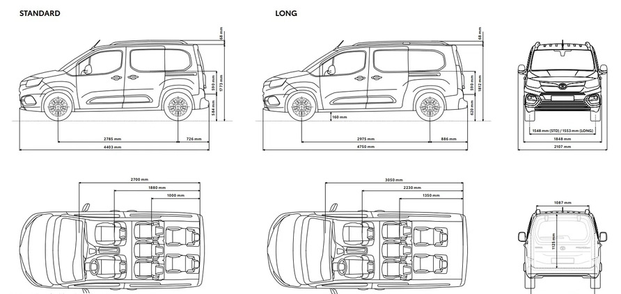 Toyota Proace City Verso cena 136600 przebieg: 5, rok produkcji 2023 z Zambrów małe 254